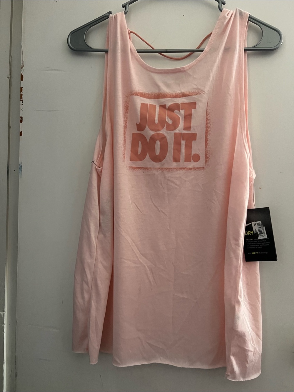 Nike Pink "Just Do It." Tank Top